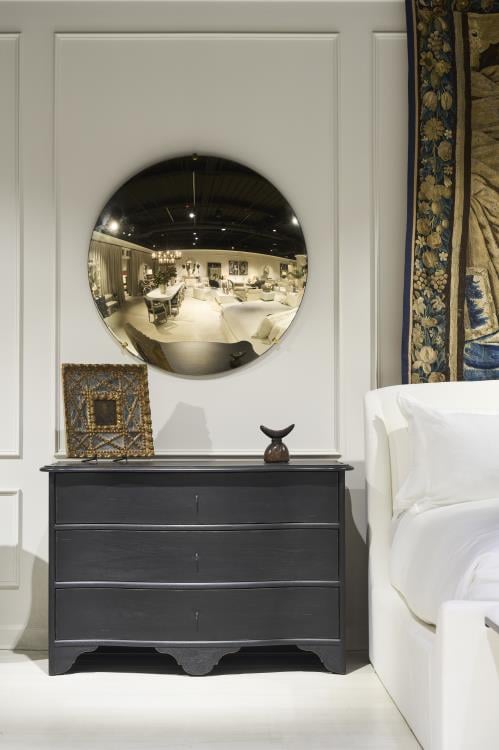 Century Furniture TSA-234-V1 Rive Gauche Convex Mirror Gold