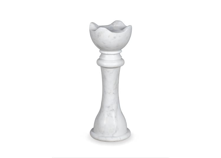 Maitland Smith 8456-30-W White Chess Table Queen