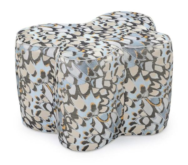 John Richard AMQ-1217-5021-AS Mariposa Large Ottoman - 5021