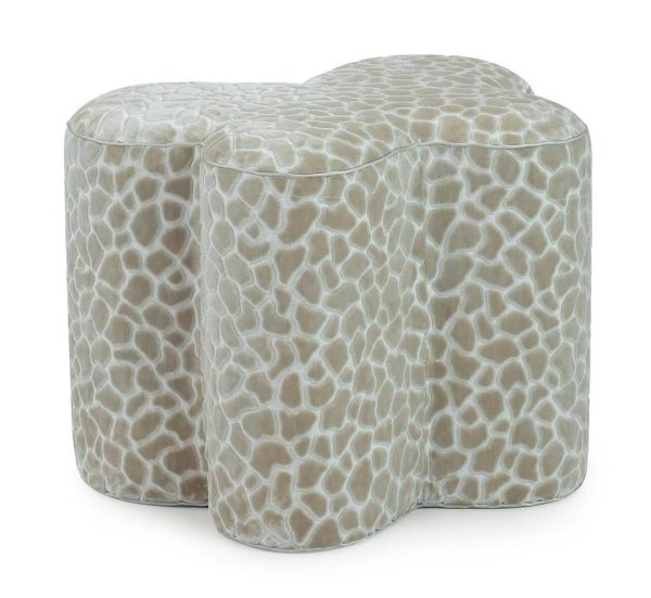 John Richard AMQ-1218-2234-AS Mariposa Small Ottoman - 2234