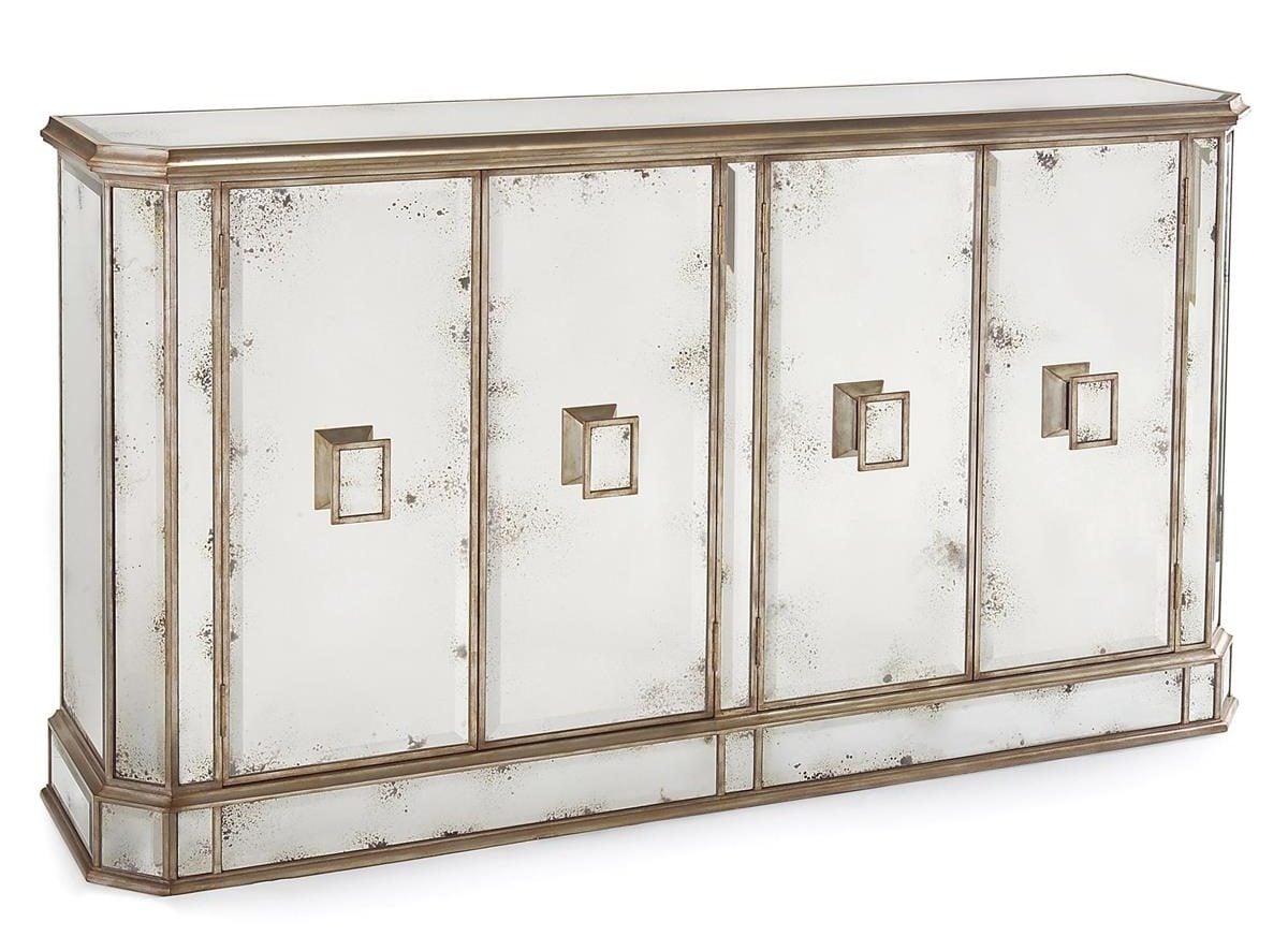 John Richard EUR-04-0169 Juno Foxed Mirror Credenza
