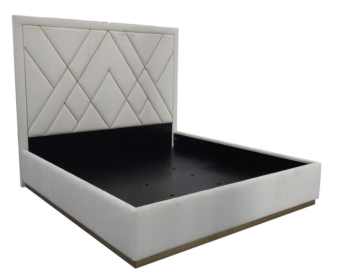 John Richard EUR-06-0061 London King Bed  Bisque