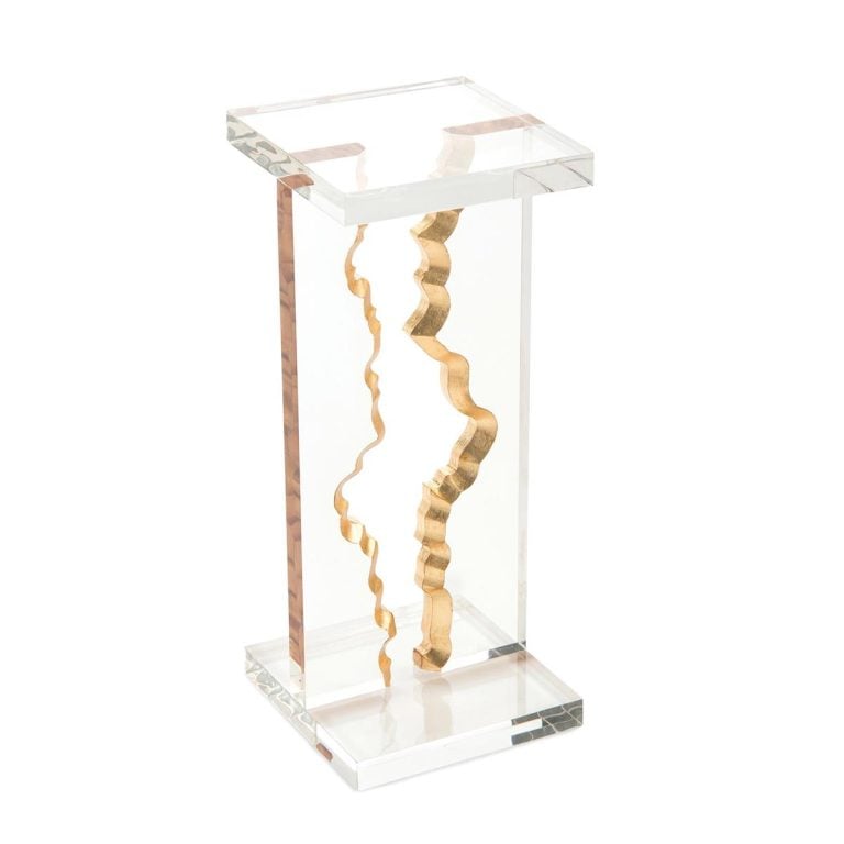 John Richard JFD-0151 Gold Landscape Martini Table