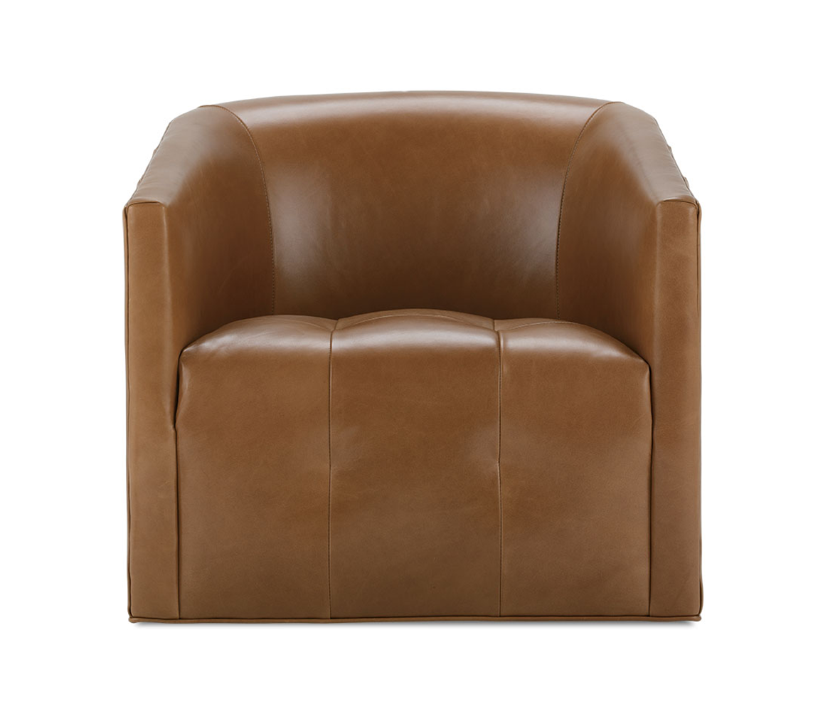 Rowe Furniture P420-L-316 Pate Leather Swivel