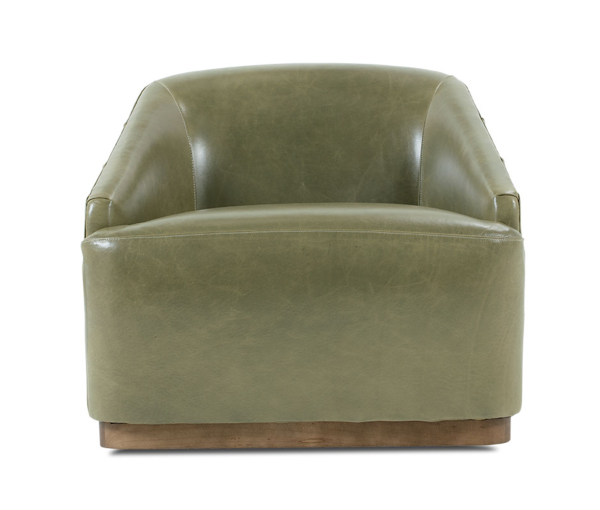 Rowe Furniture Q115-L-016 Bernie Leather Swivel Chair