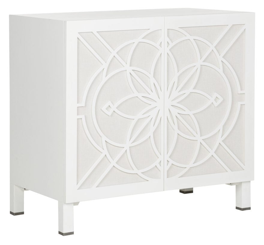 Chelsea House 370071 Flower of Life Cabinet White