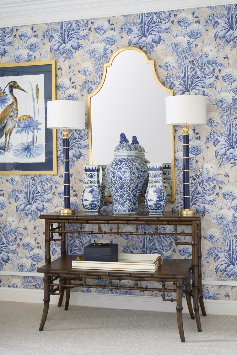 Chelsea House 383606 Bamboo Console Walnut Chelsea House 383606 Bamboo Console Walnut