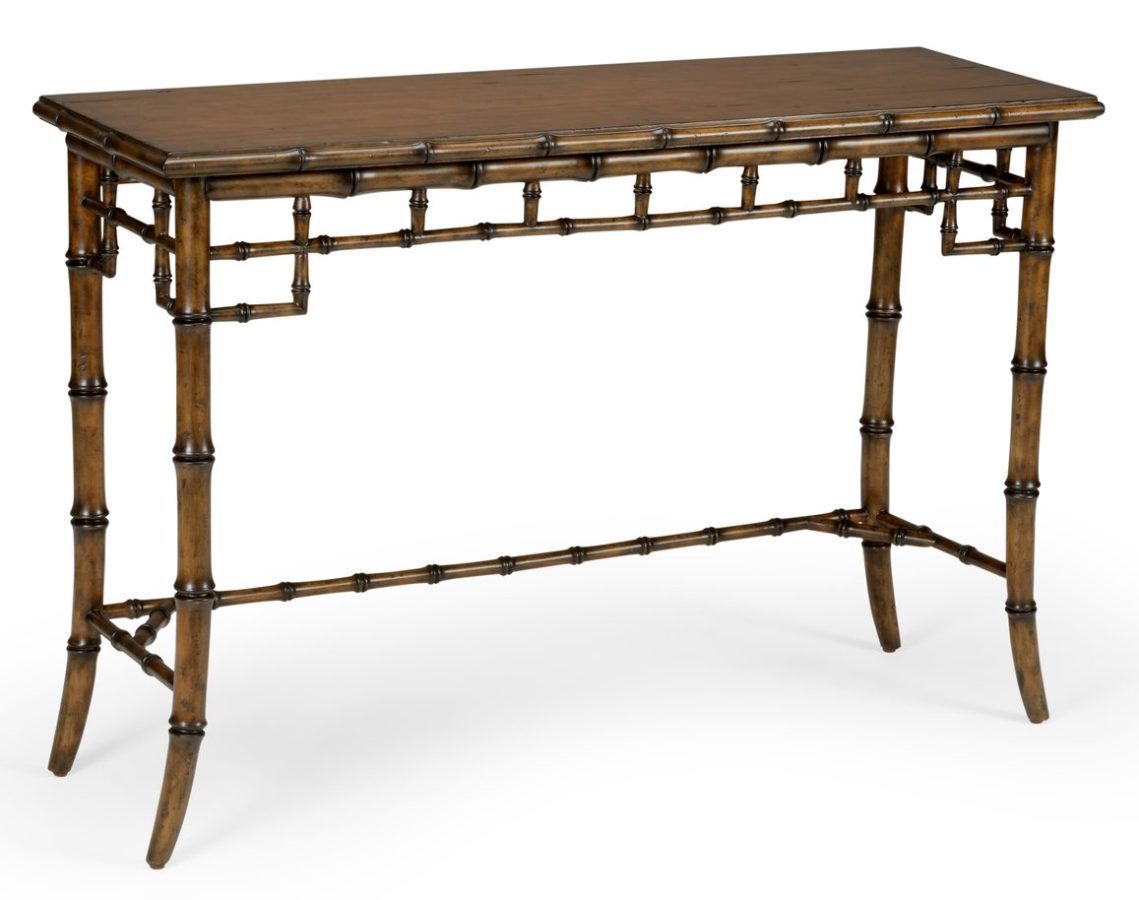 Chelsea House 383606 Bamboo Console Walnut Chelsea House 383606 Bamboo Console Walnut