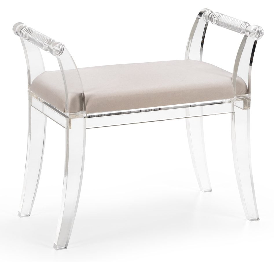 Chelsea House 384973 Neoclassic Acrylic Bench