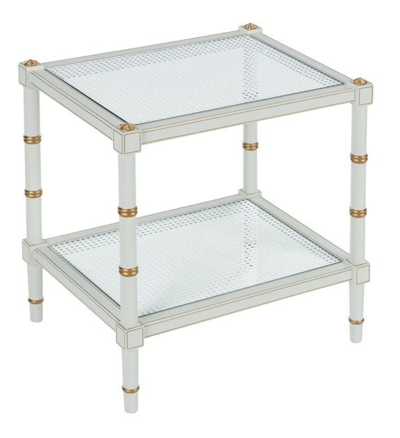 Chelsea House 385713 Conner Cane End Table - Gray