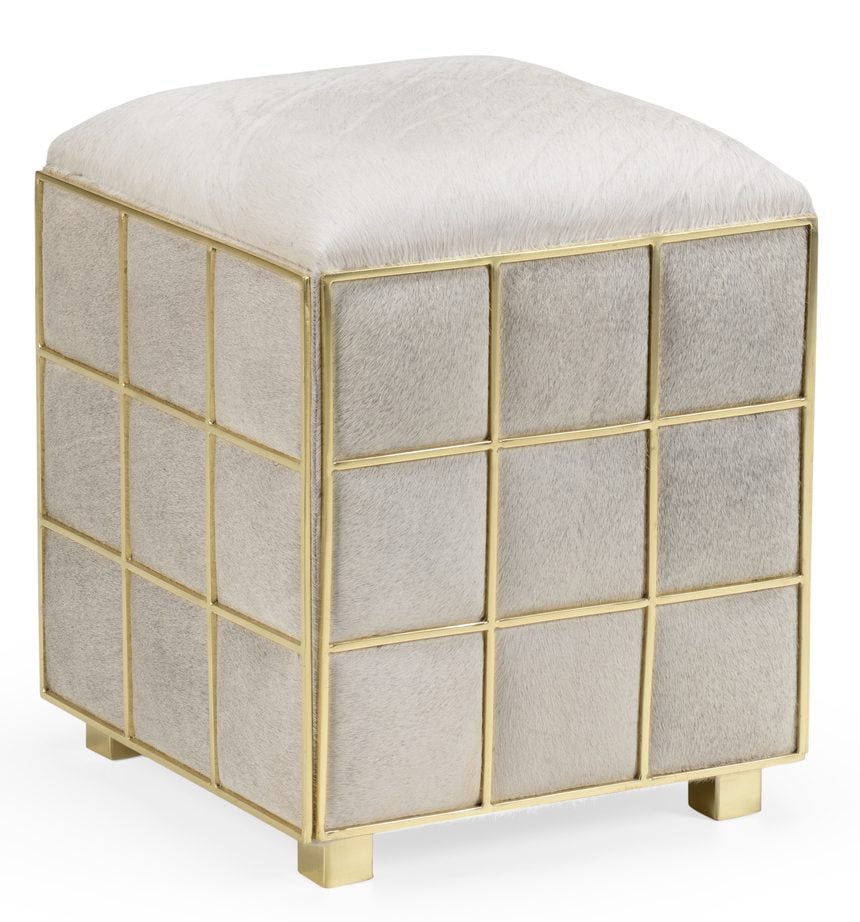 Wildwood Furniture 490471 Square Hide Stool