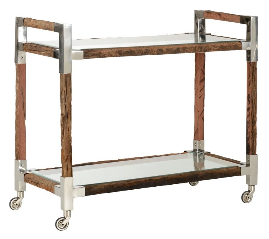 Wildwood Furniture 490610 Rustic Glam Bar Cart Large