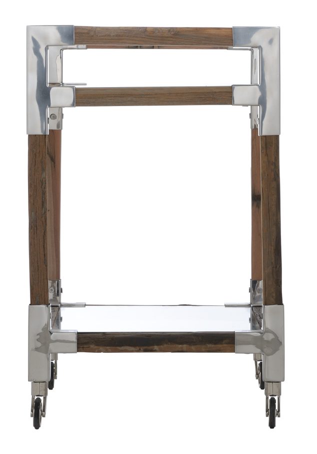 Wildwood 490616 Rustic Glam Bar Cart Small - Hickory Park Furniture