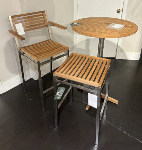 Barlow Tyrie 2EQCH07 Equinox High Bistro Table and Stools