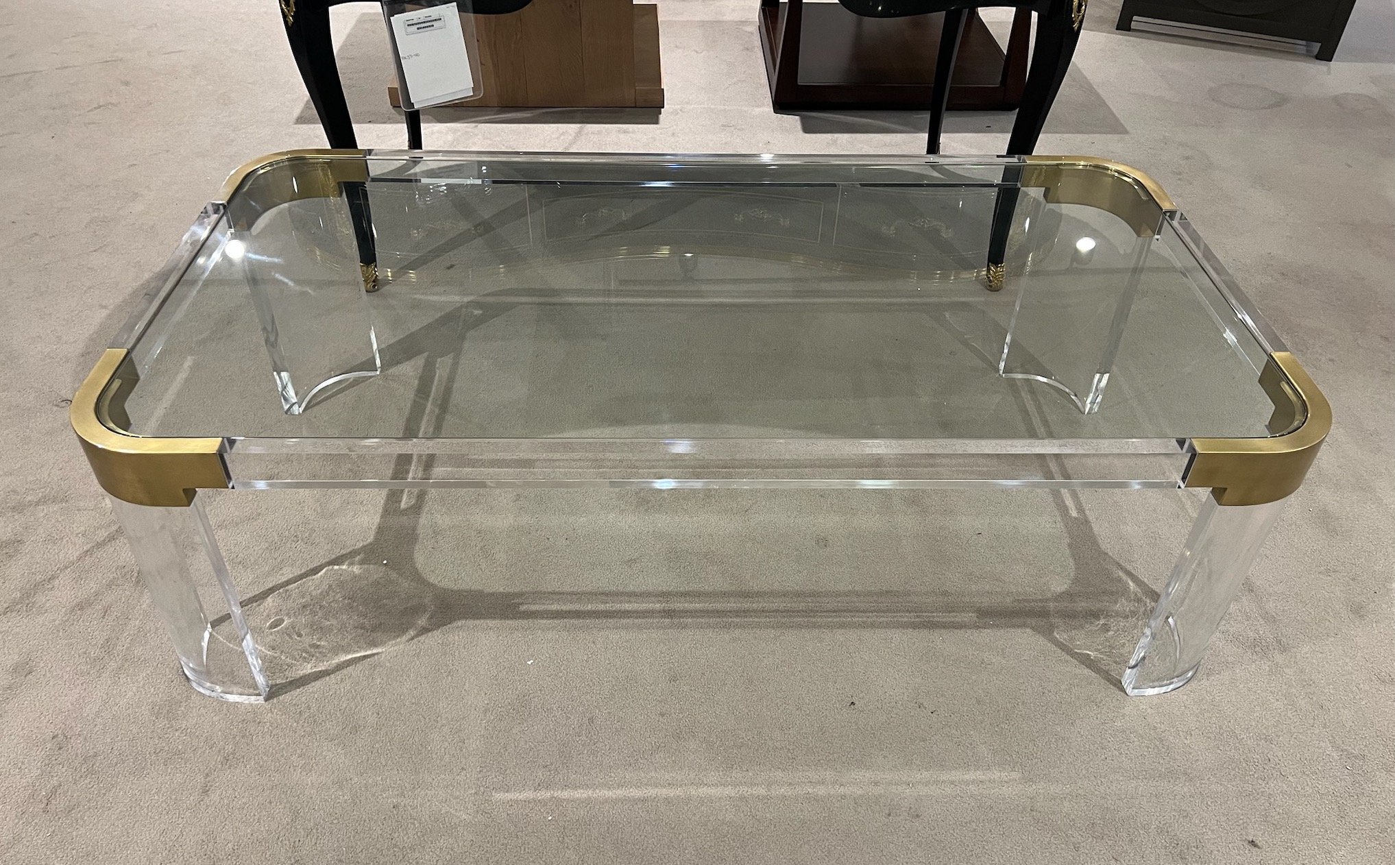 Highland House HH19-636C-AS Carlson Acrylic Cocktail Table at Factory Outlets by Hickory Park
