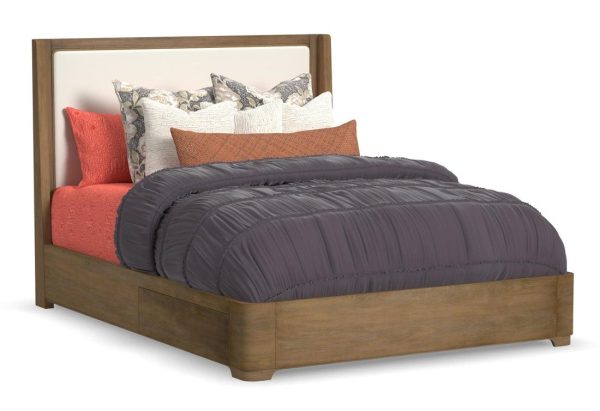 Flexsteel Furniture W1062-91QS Normandy Queen Upholstered Storage Bed