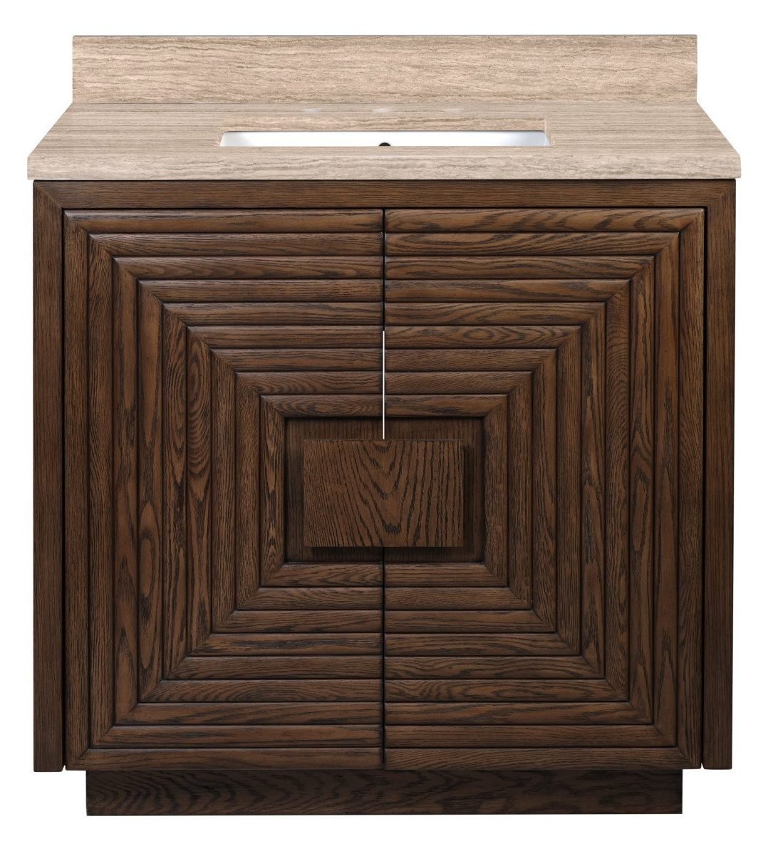 Currey and Company 3800-0011 Morombe 36 inch Cocoa Vanity with Rectangular Undermount Sink