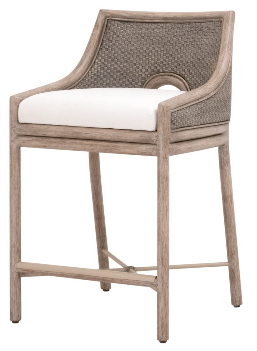 Essentials For Living 6813CS.FGRY/LPPRL/FG Adamo Counter Stool