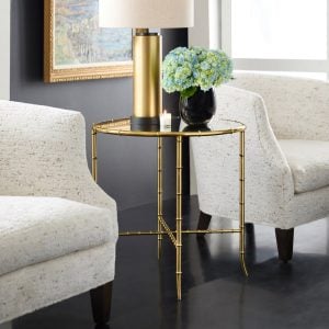 Modern History MH1214F01 Bamboo Round End Table