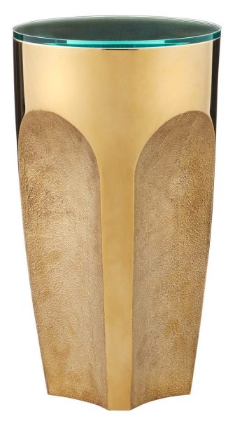 Currey and Company 4000-0215 Lemy Brass Drinks Table