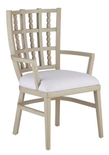 Currey and Company 7000-0711 Norene Gray Armchair Muslin