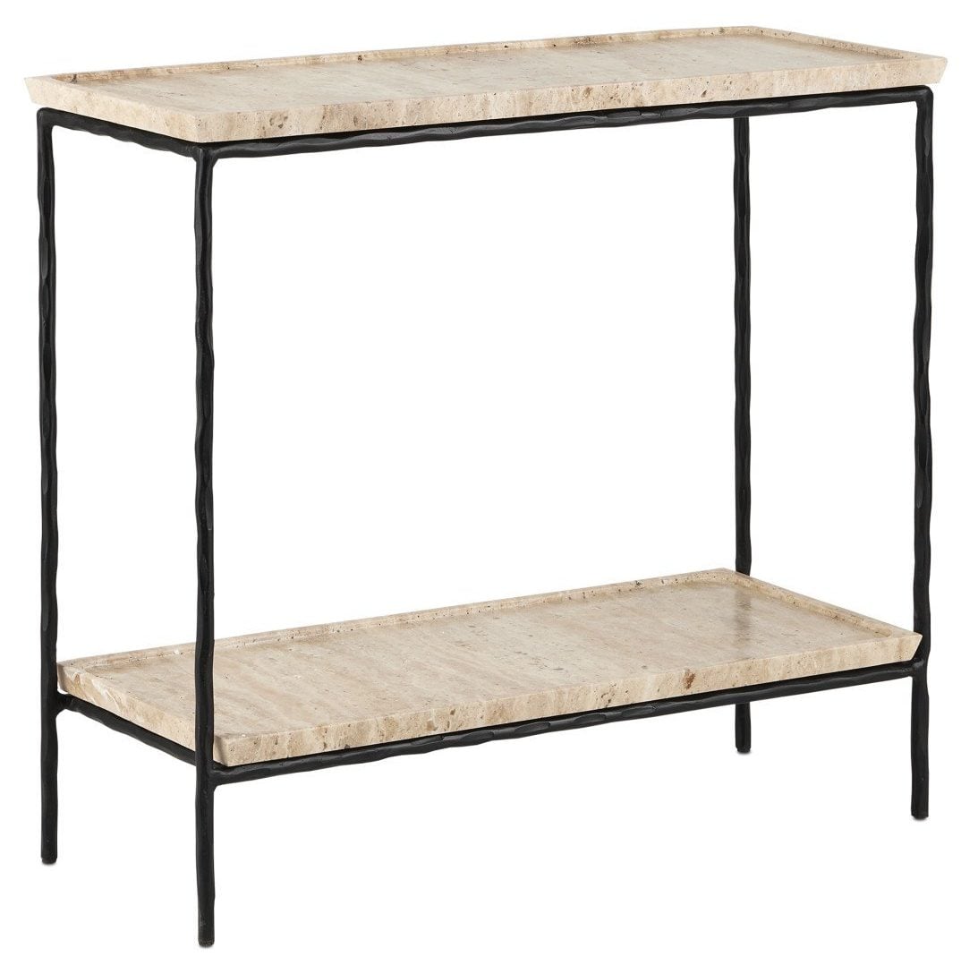 Currey and Company 4000-0136 Boyles Travertine Side Table Currey and Company 4000-0136 Boyles Travertine Side Table