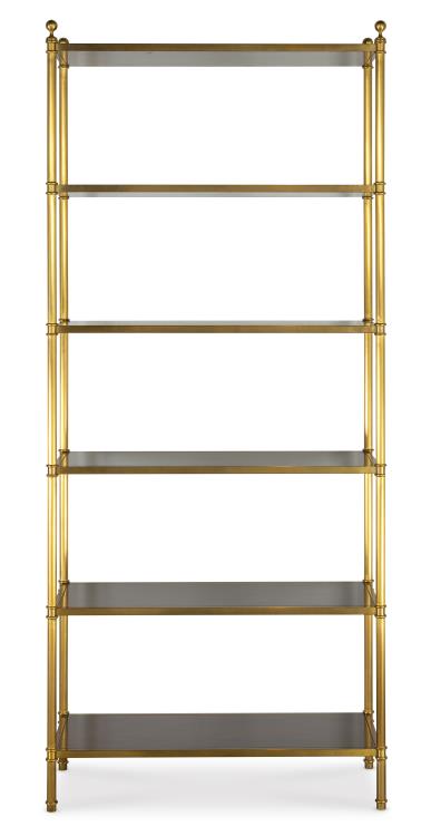 Highland House HH26-176-AS Harcourt Etagere with Walnut Shelves Highland House HH26-176-AS Harcourt Etagere with Walnut Shelves