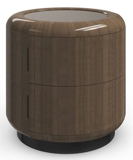Caracole Furniture CLA-024-424 Gelee Round Accent Table Caramello