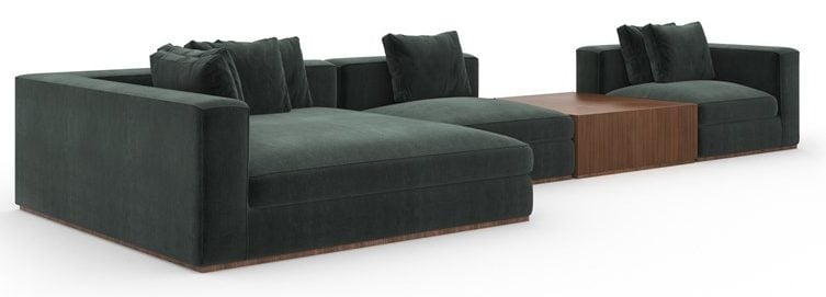 Caracole Furniture UPH-024-SEC1-A Bello 4PC Sectional Caracole Furniture UPH-024-SEC1-A Bello 4PC Sectional