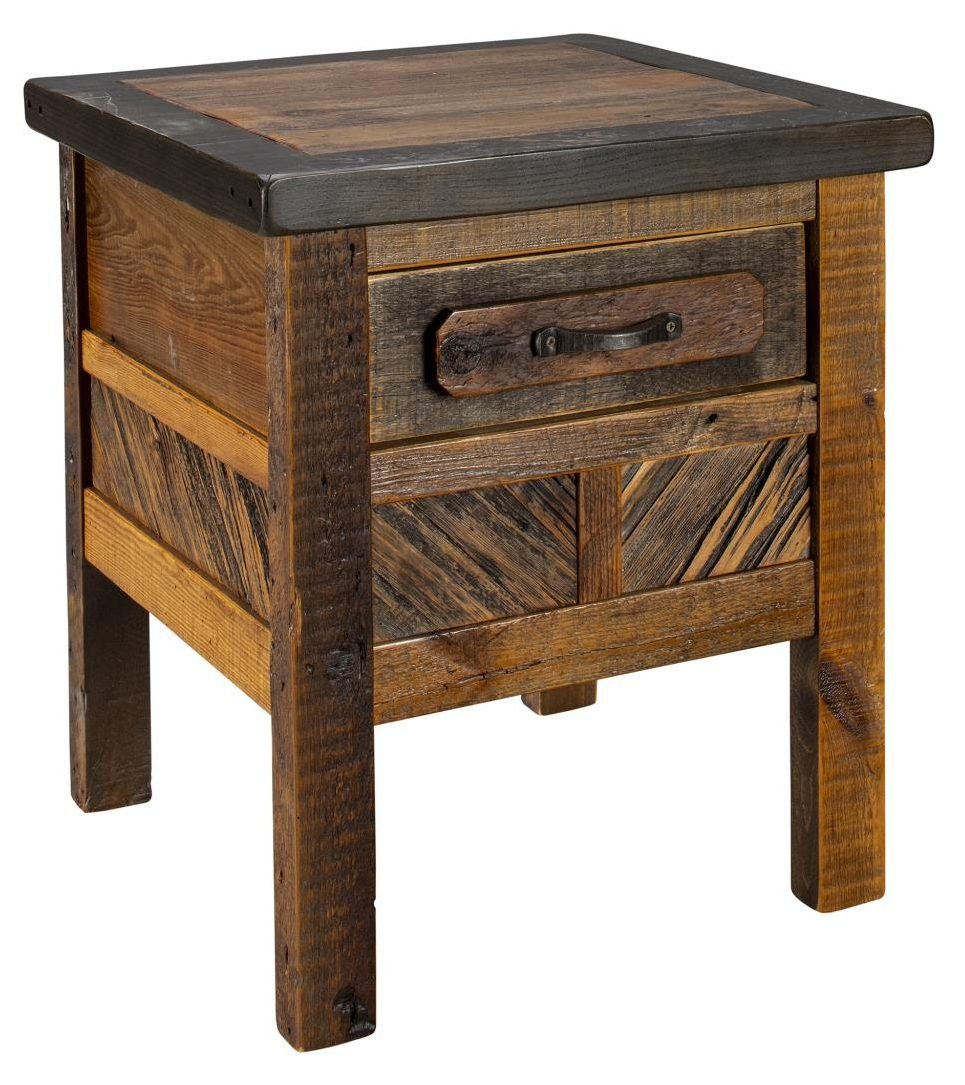 Green Gables Furniture 24510 Jackson Hole 1 Drawer Side Table