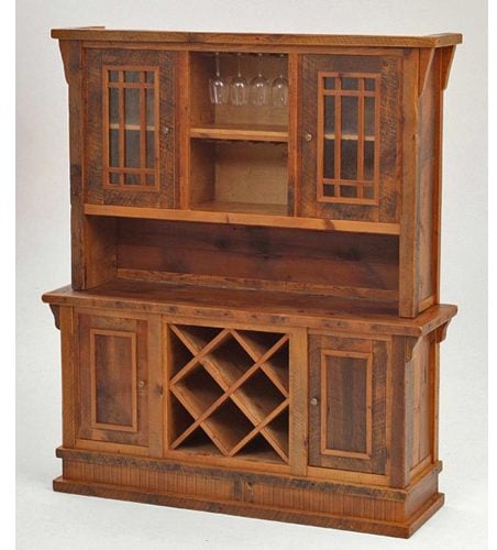 Green Gables Furniture 7734 Stony Brooke Entry Way Hutch With Wine Rack And Wine Glass Holder
