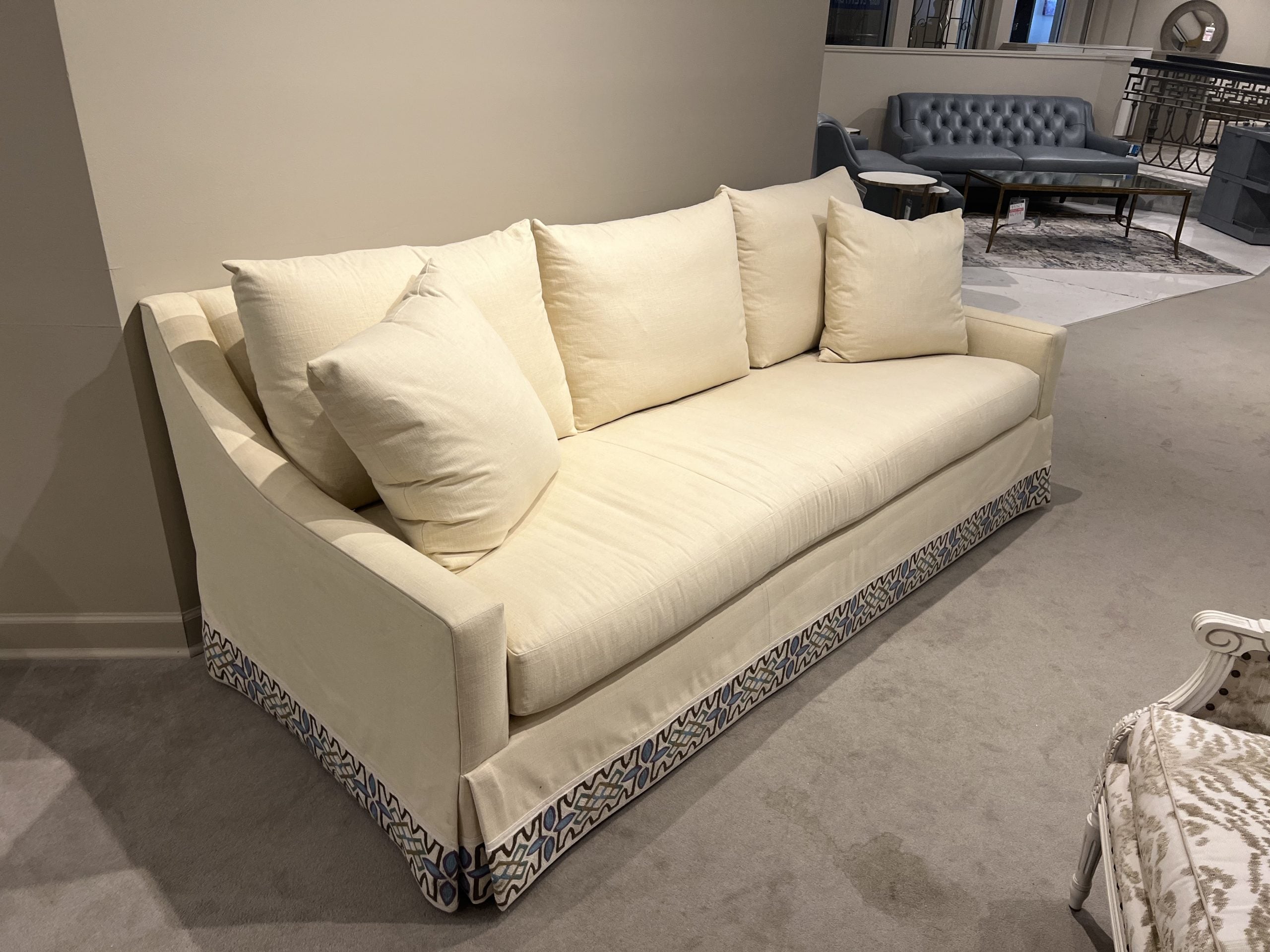 Highland House 1446-90/210 Ward Skirted Sofa Highland House 1446-90/210 Ward Skirted Sofa