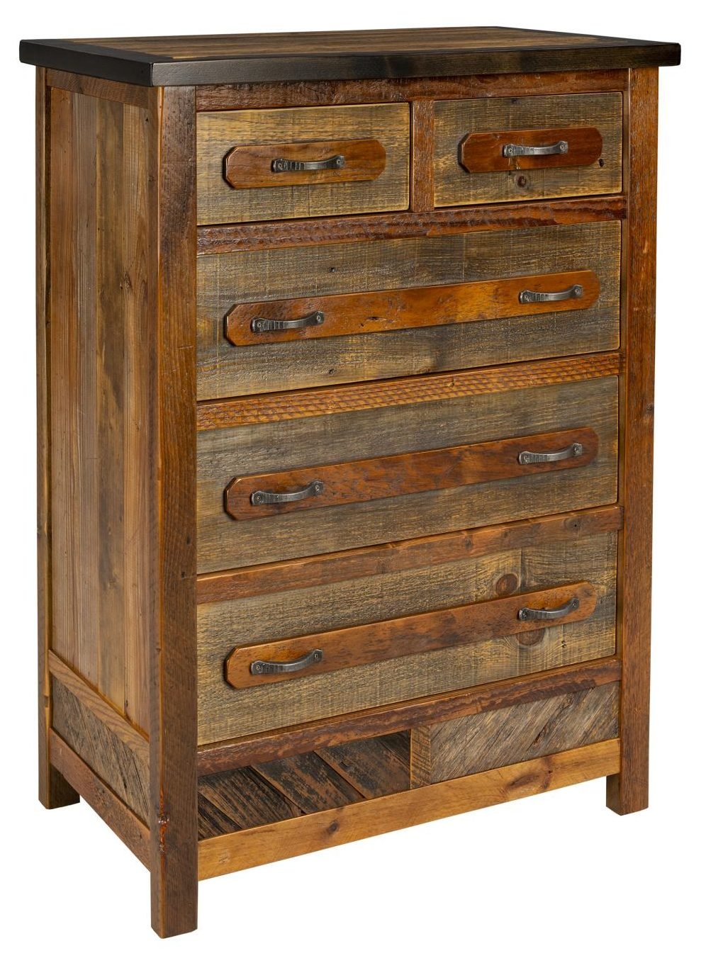 Green Gables Furniture 24023 Jackson Hole 5 Drawer Chest with Split Top Drawers