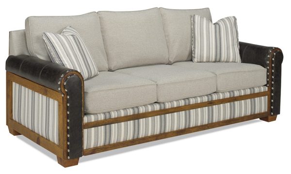 Green Gables Furniture 6071410-SF Remington Open Sofa Promo Coal Haze