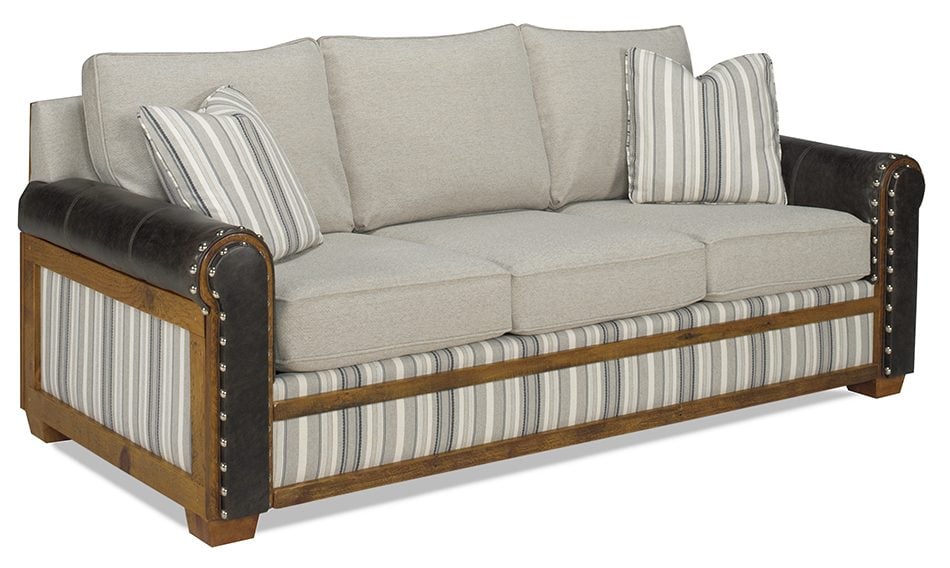 Green Gables Furniture 6071410-SF Remington Open Sofa Promo Coal Haze