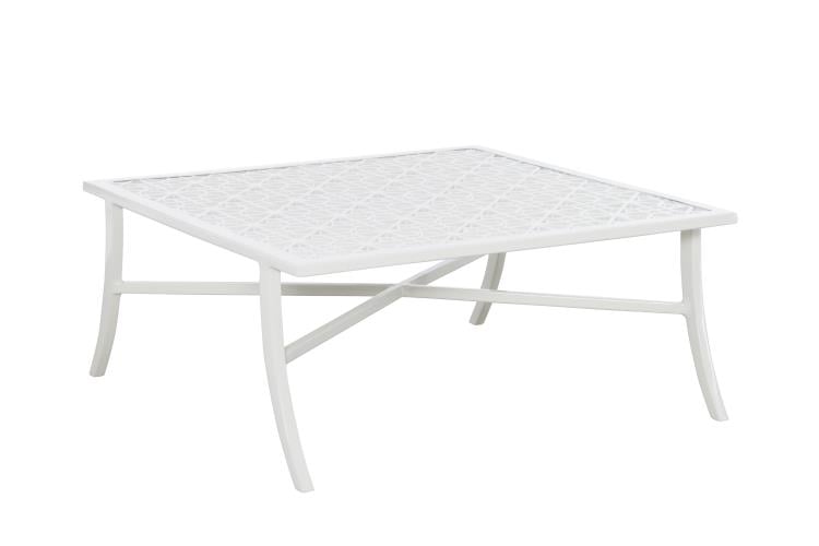 Hickory Chair HCD8900-W-STK Haret Low Cocktail Table Cloud White