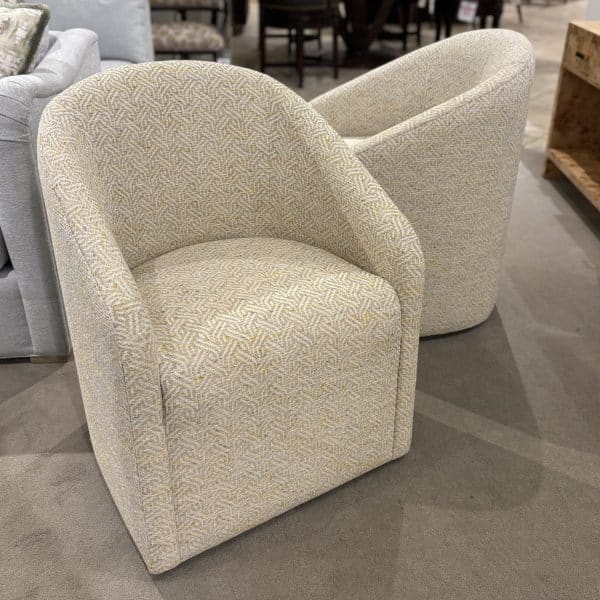 Jessica Charles 1156-C/10089,10090 Demi Chair w Casters