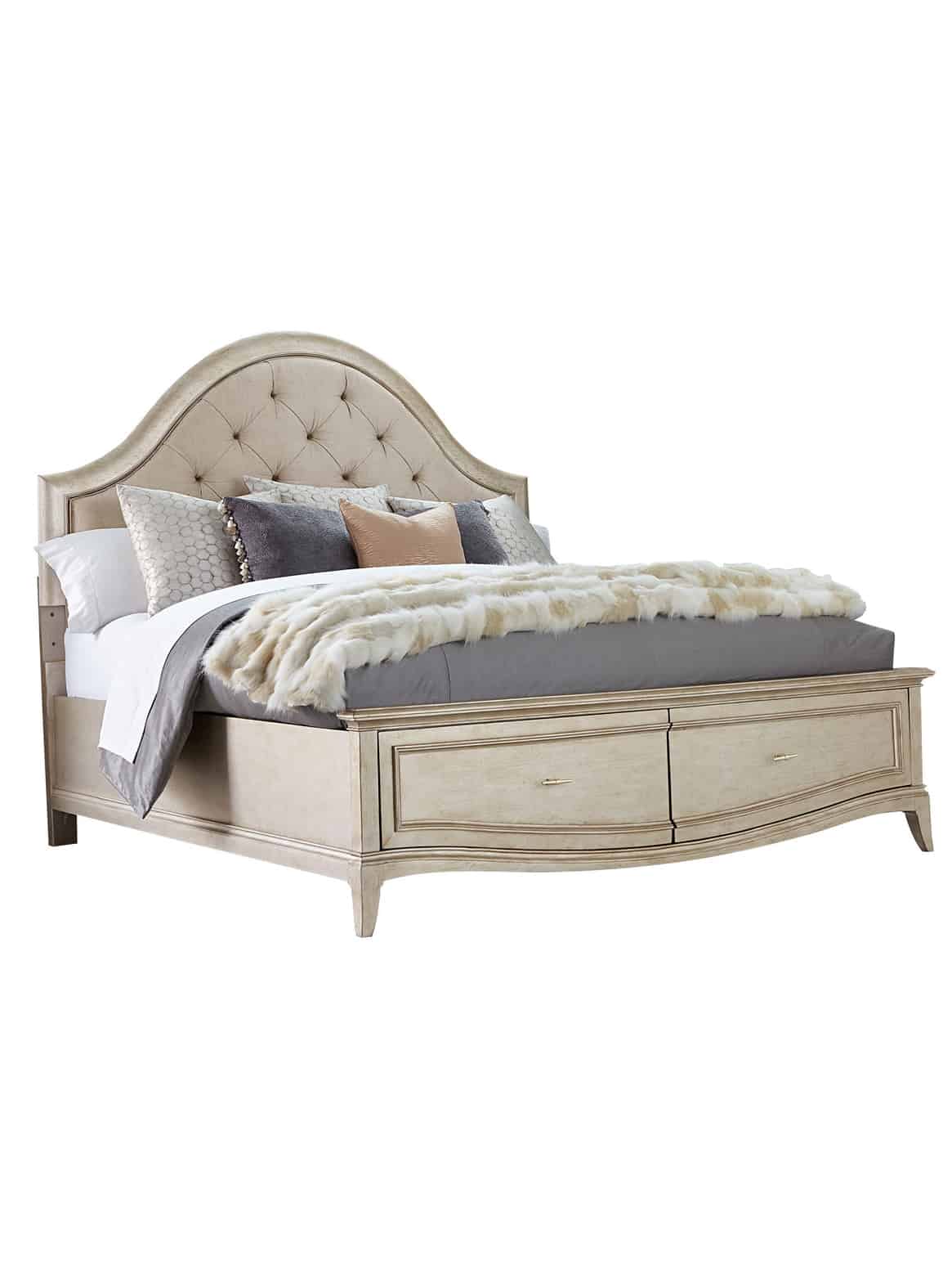 ART Furniture 406165-2227S2 Starlite Queen Upholstered Panel Bed with Storage