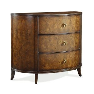 John Richard EUR-01-0525 Sylvestre Three-Drawer Chest Walnut