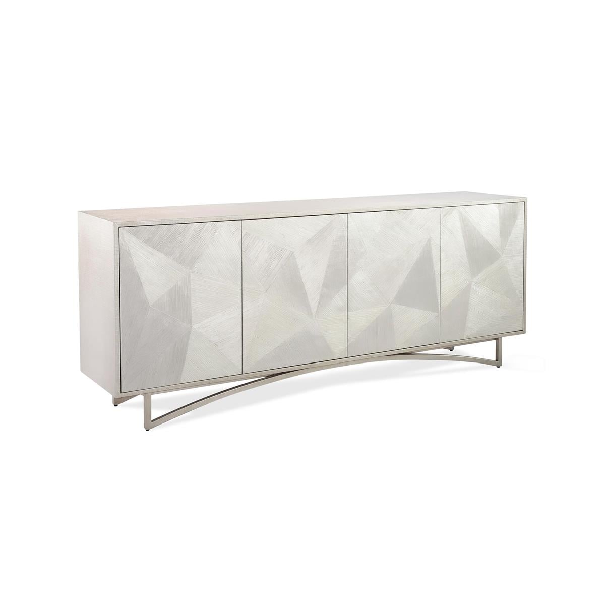 John Richard EUR-04-0935 Vertex Four-Door Sideboard Silver