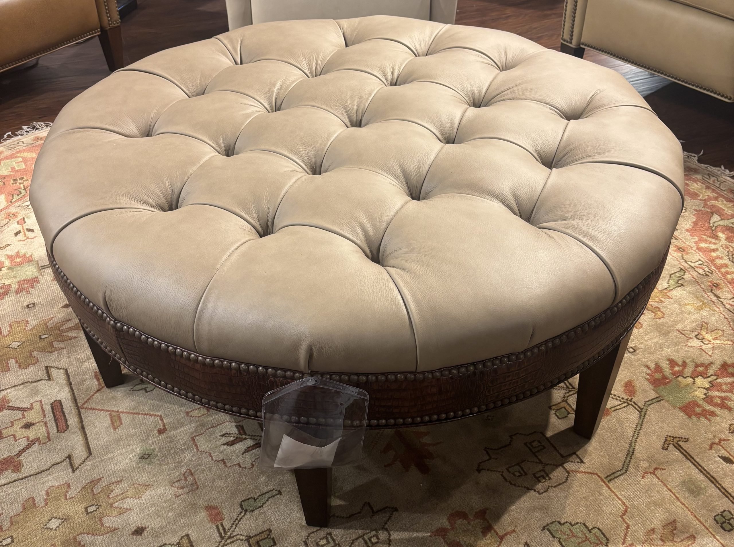 Hancock and Moore 6396T Gregory Tufted Ottoman