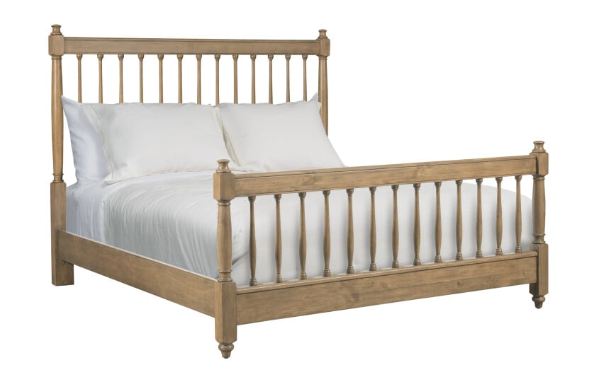 Kincaid Furniture 537-323OP Spindle Queen Bed - Oatmeal