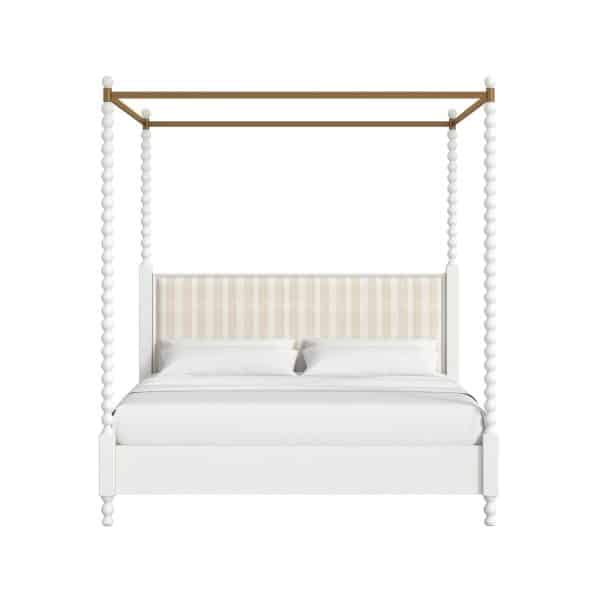 ART Furniture 339136-2367CP Haven King Uph Canopy Poster Bed