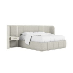 ART Furniture 333126-2250WN Ashlar King Upholstered Wall Panel Bed