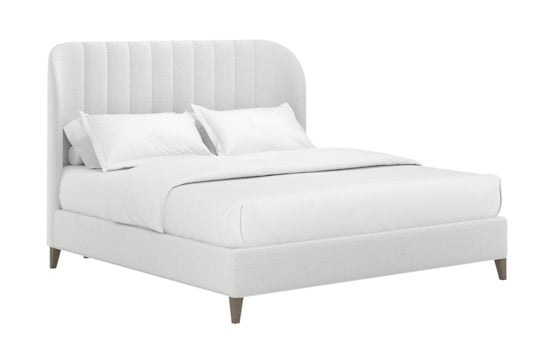 ART Furniture 413125-2743H5 Dante Queen Wide Channel Uph Bed Cloud