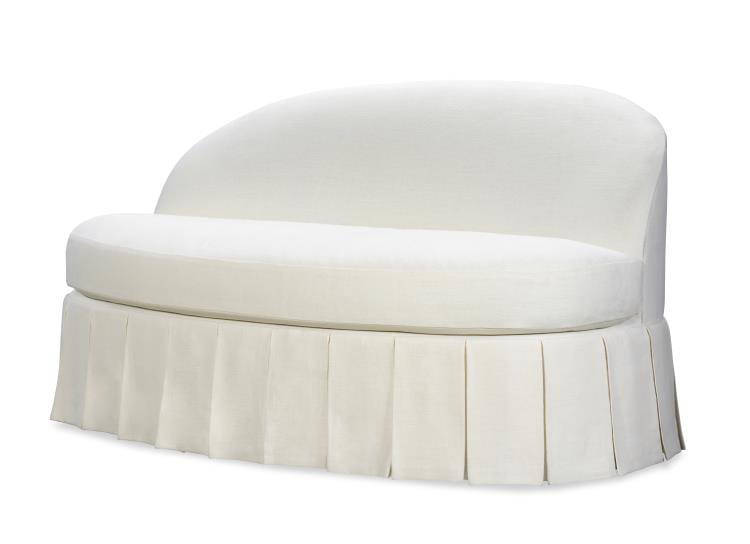 Highland House 2625-60 Eleanor Skirted Settee