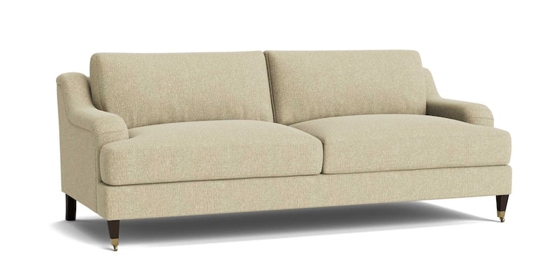 Bassett Furniture 2914-62-22 Stockten English Arm Sofa with Casters