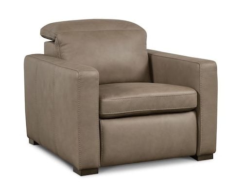 Bassett Furniture 3664-P0GM Caswell Leather Zero Gravity Power Wall Recliner