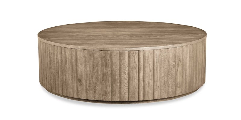 Bassett Furniture 6730-0605 Andora Round Plinth Cocktail Table
