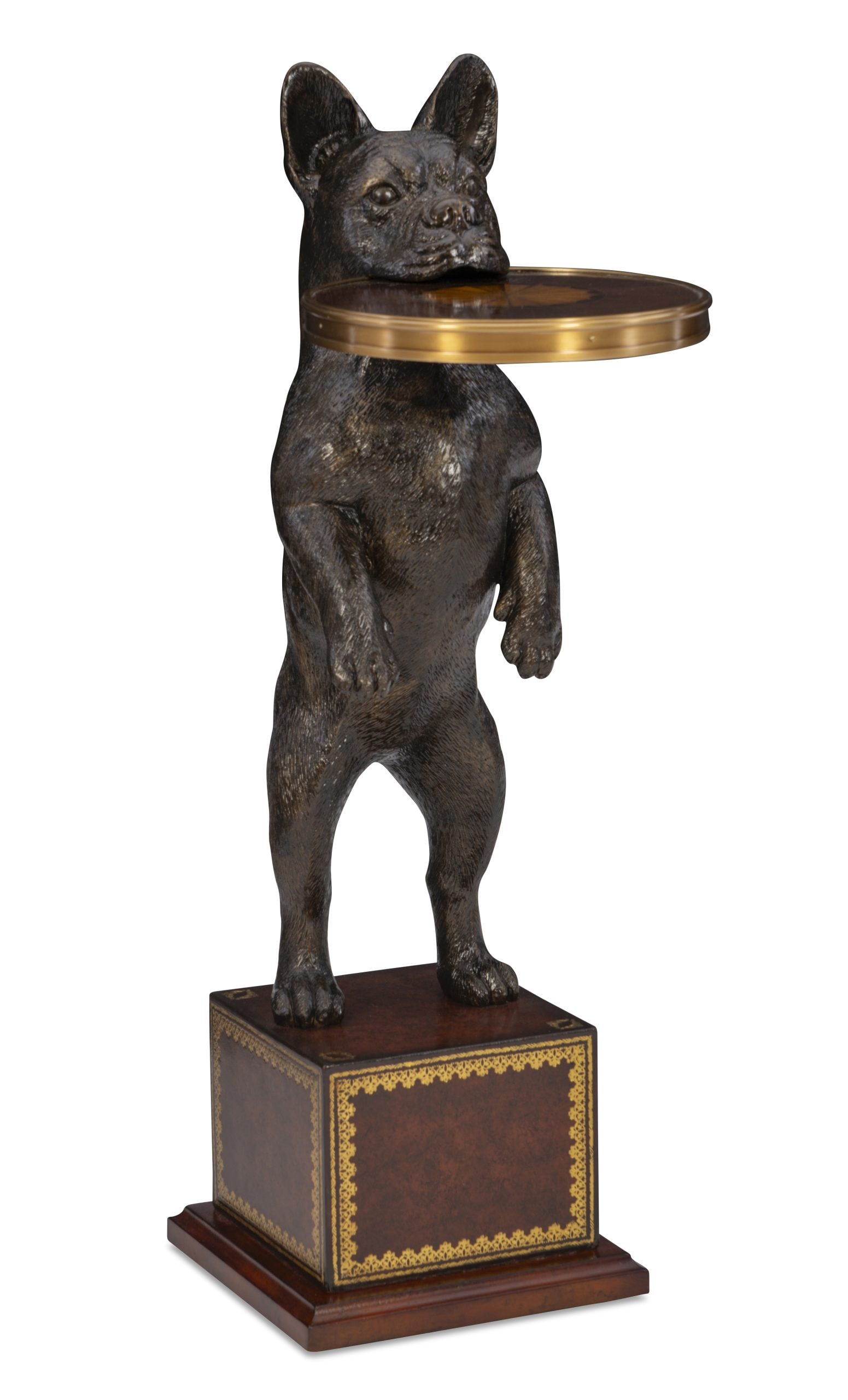 Maitland Smith 8518-30 French Bulldog Accent Table